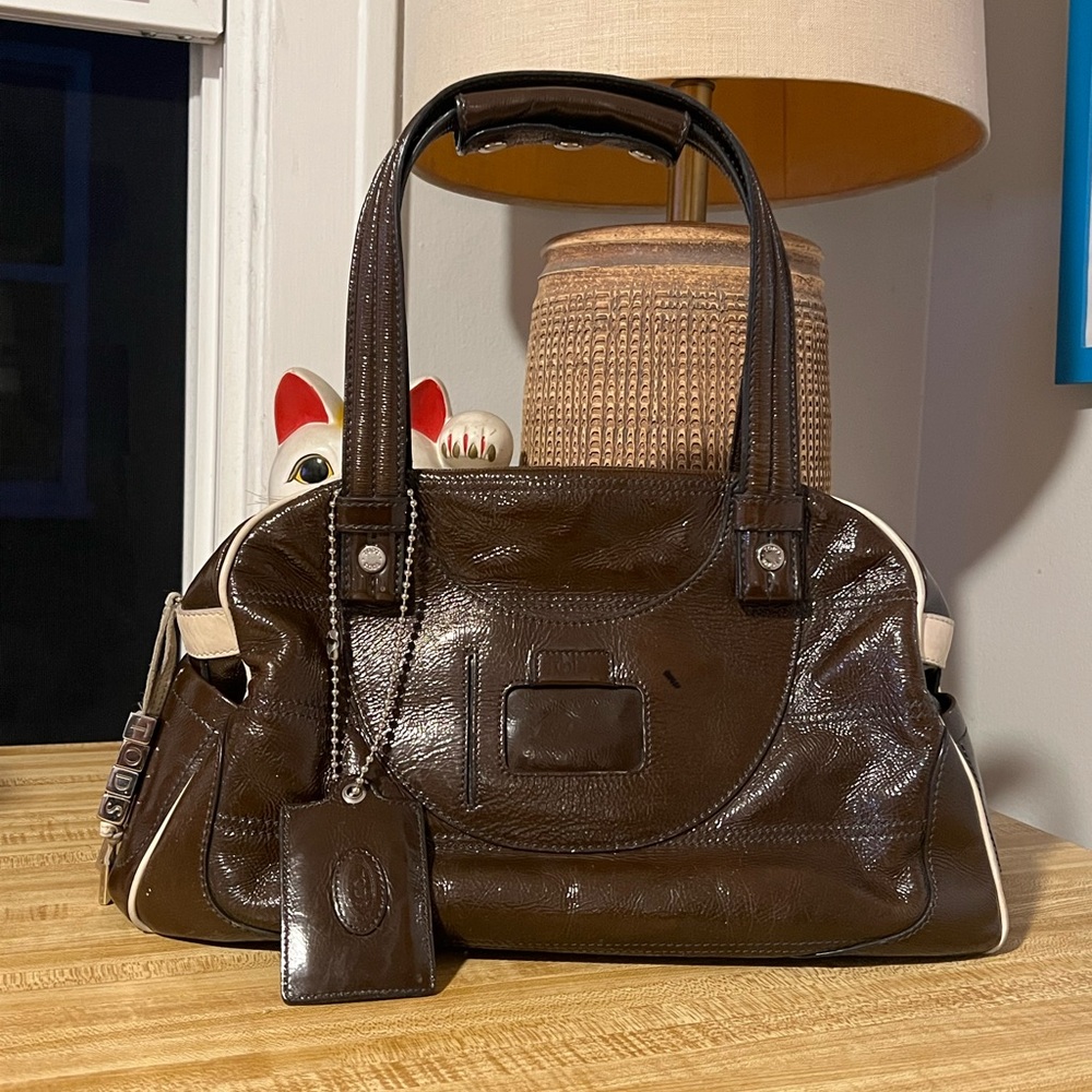 Tod's Dark Brown Leather Shoulder Bag